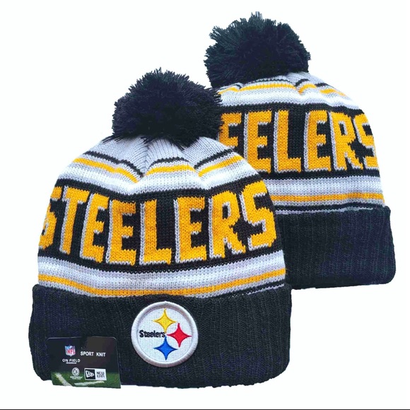 New Era NFL knit Pom beanie Steelers - Picture 1 of 1